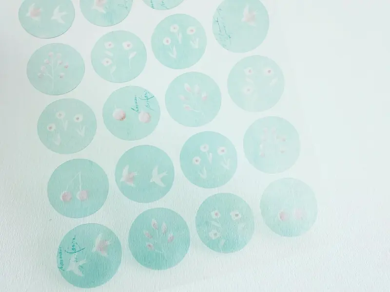 Yohaku Dot Stickers - Nostalgia