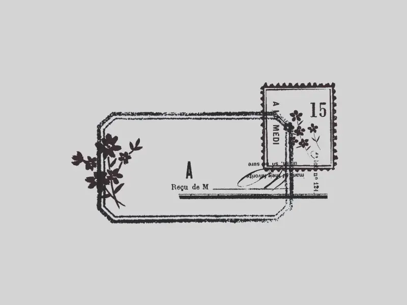 Yohaku Stamp S048 - Label