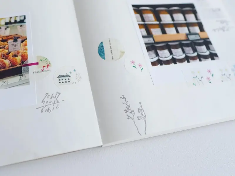 Yohaku Washi Dot Stickers - Humming