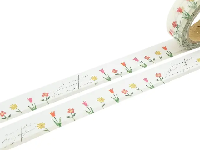 Yohaku Washi Tape Y078 - Spring Garden