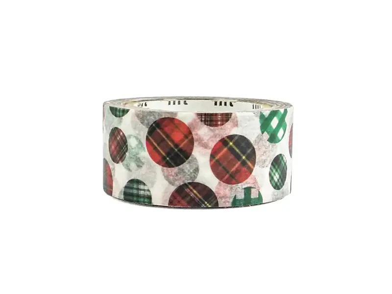 MT Christmas Washi Tape - Check Dot