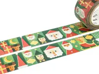 MT Christmas Washi Tape - Various Santas