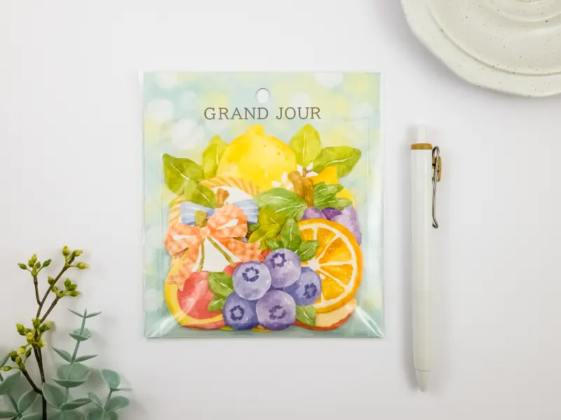 Mindwave Grand Jour Large Die-Cut Sticker Flakes - Fruit