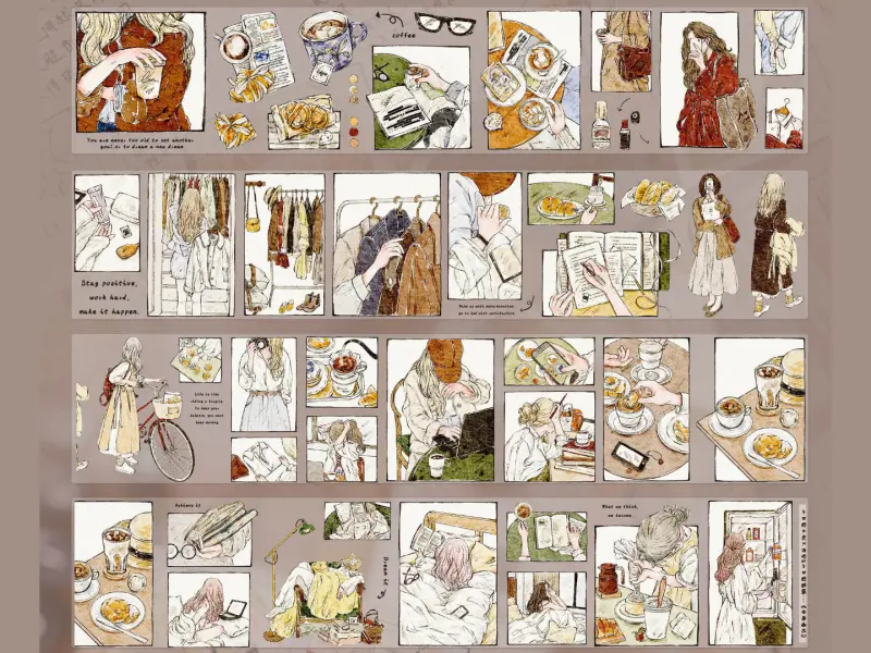 Pre-Order Xiaobaijia Die-Cut PET Tape - Panel Journal