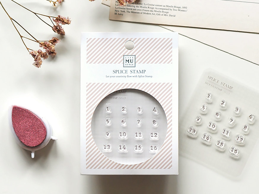 MU Clear Stamp Set Icon 003 - Numbers 1-16