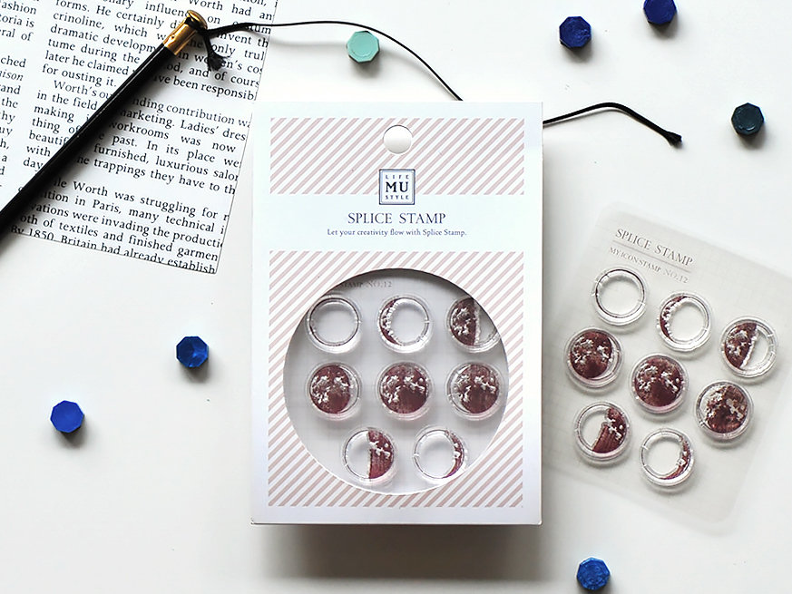 MU Icon Stamp No.12 Moon Phase Planet Splice Stamp