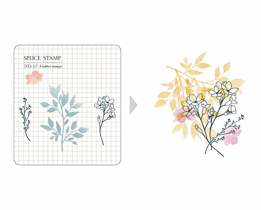 MU Print On Clear Splice Stamp Set 17