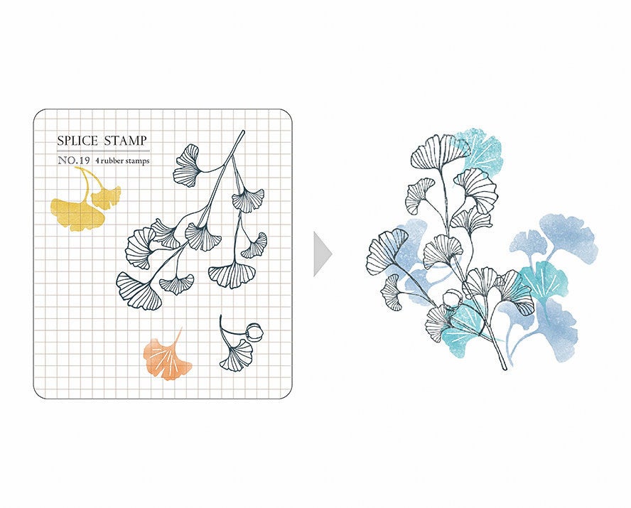 MU | Clear Stamp Set - Ginkgo