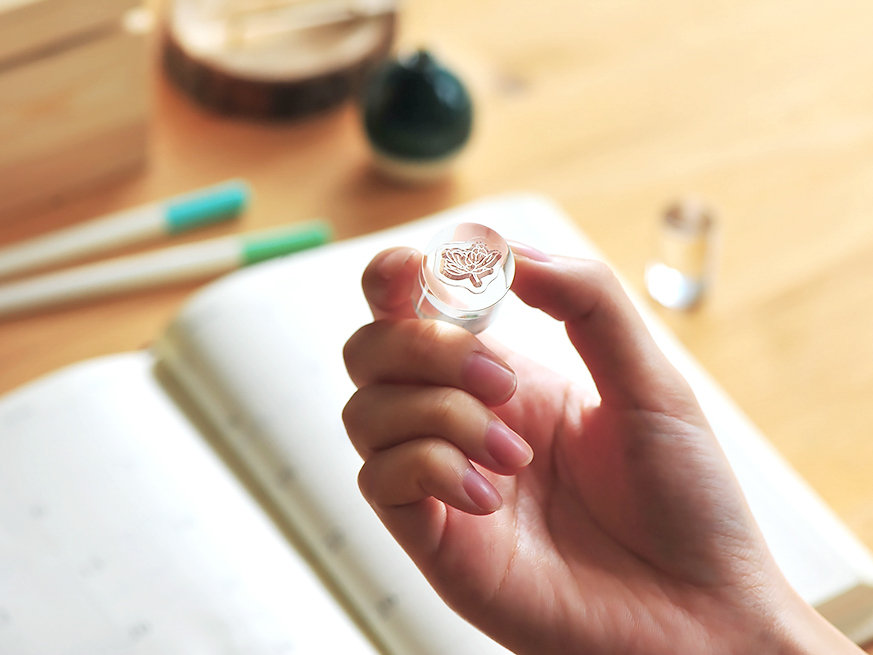 MU Icon Stamp No.10 Daily Leaves Date Splice Stamp