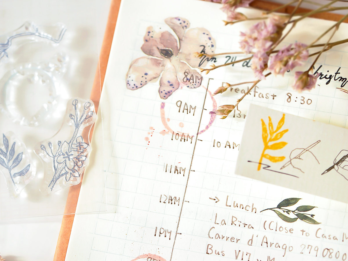 MU Lifestyle Kirkas Leimasin - Kukka 03