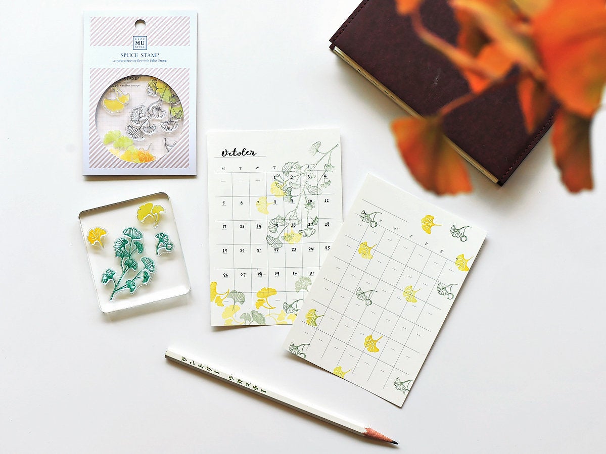 MU | Clear Stamp Set - Ginkgo