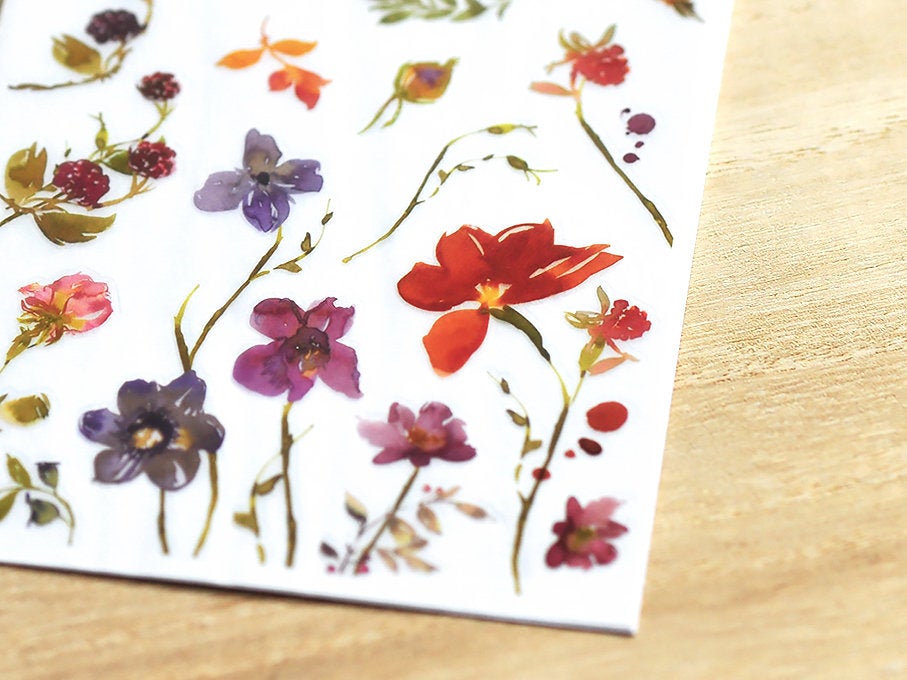 MU Print-On Transfer Stickers 158 - Fiery Meadow