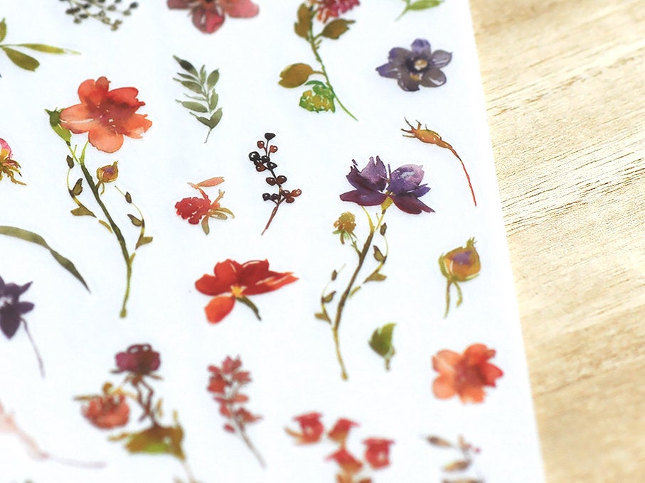 MU Print-On Transfer Stickers 158 - Fiery Meadow