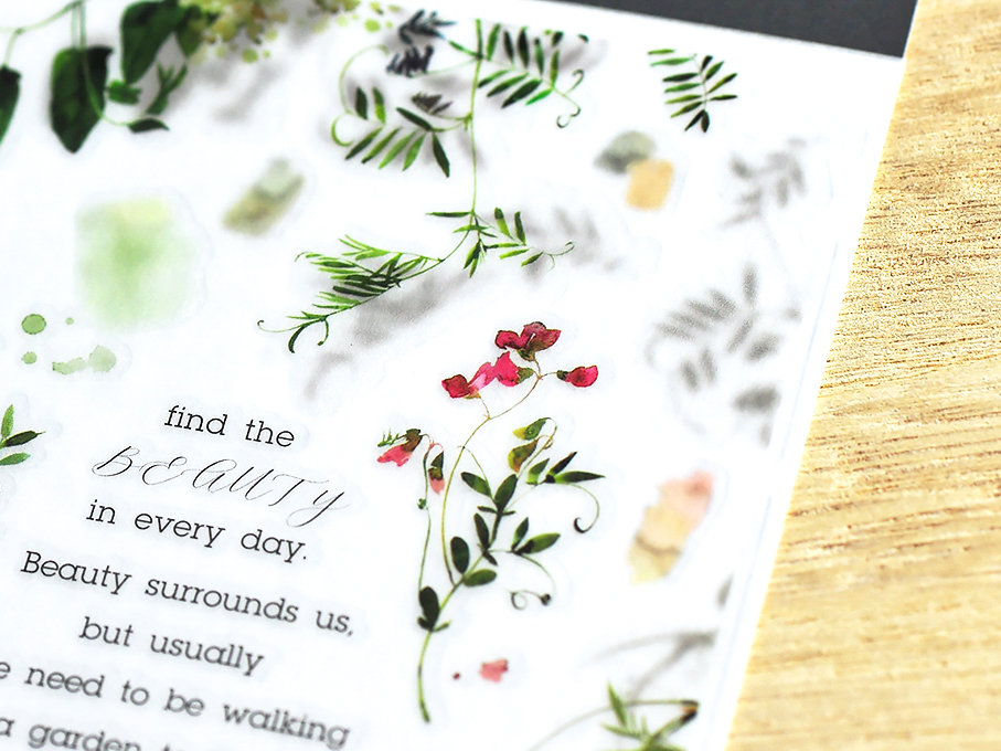 MU Print On Stickers Surrounded By Wildflowers 145