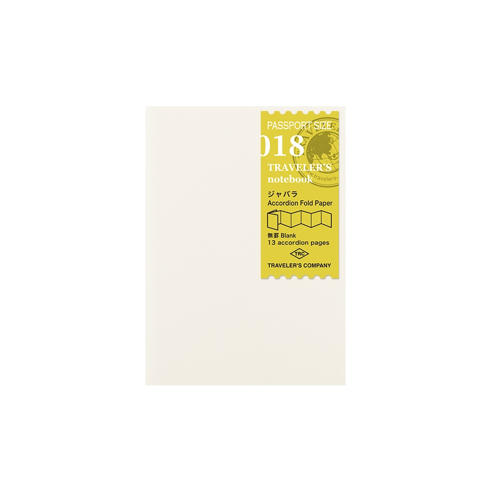 TRC Accordion Fold Paper Refill Passport Size