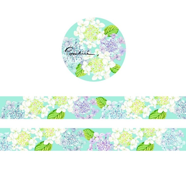 Ponchise Washi Tape - Hydrangea