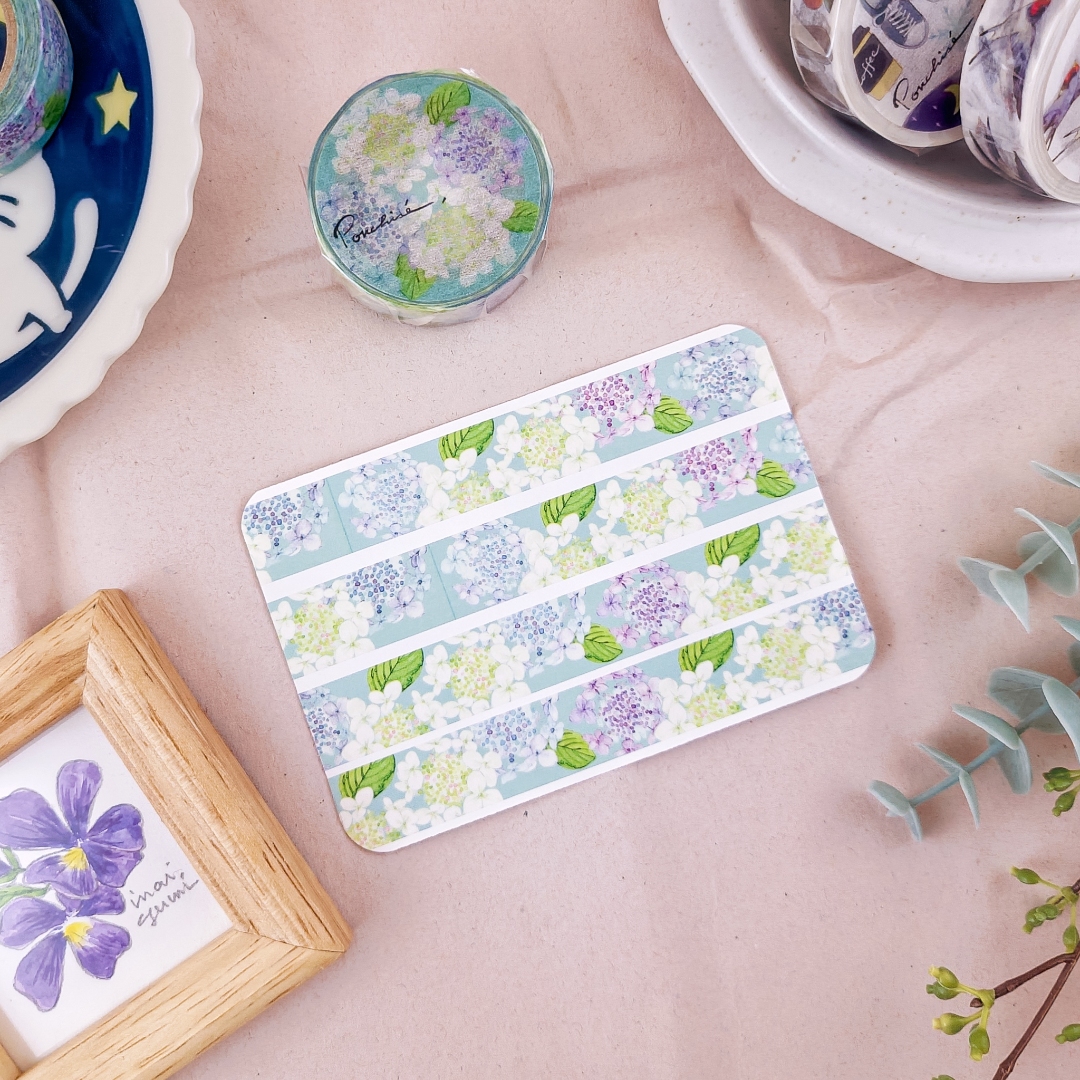 Ponchise Washi Tape - Hydrangea