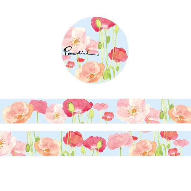 Ponchise Washi Tape - Poppy