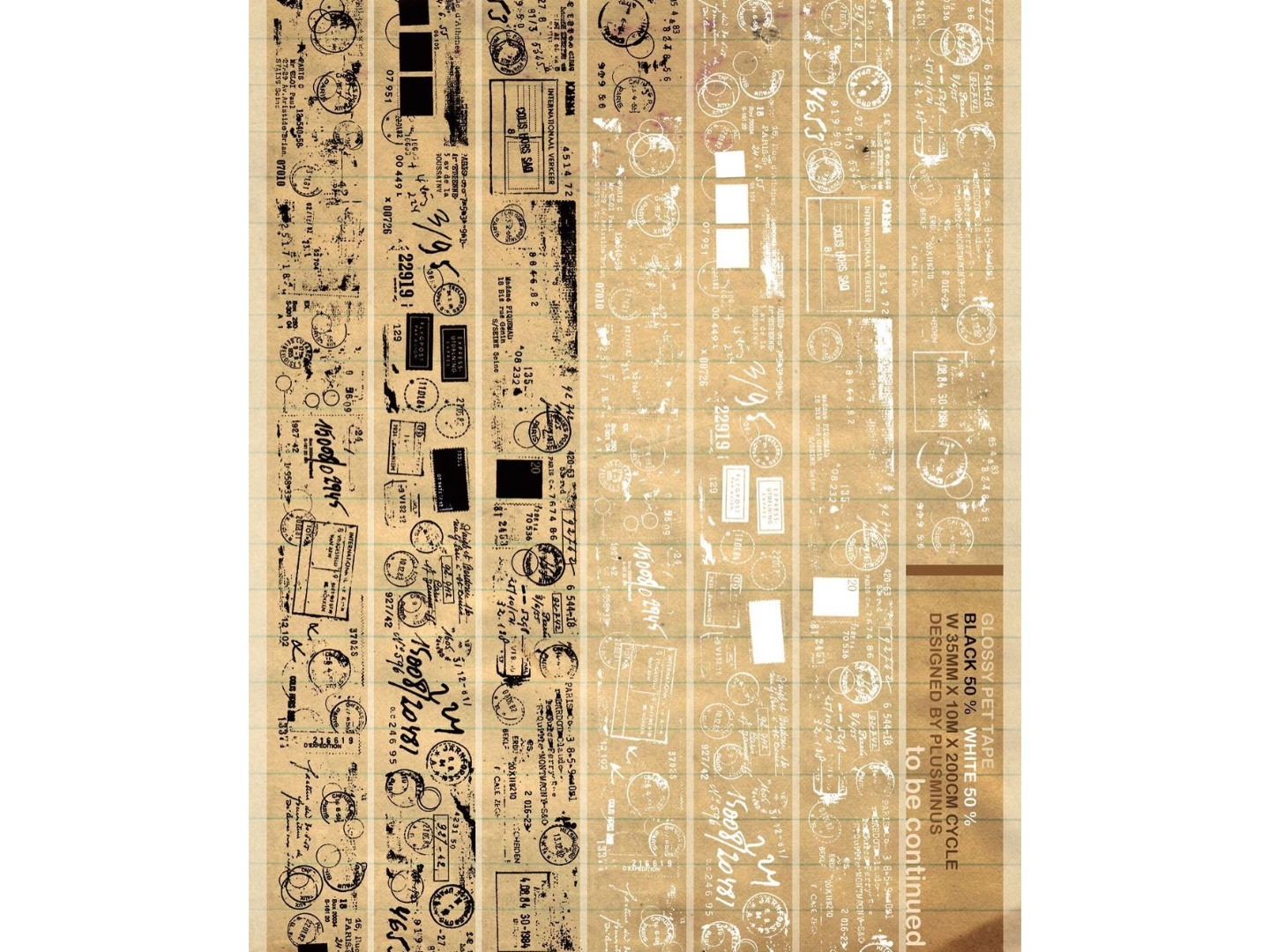 Plus Minus Clear PET Tape - To Be Continued