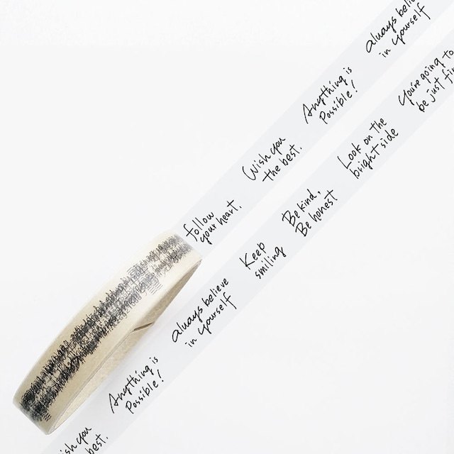 Ponchise Clear PET Tape - Words