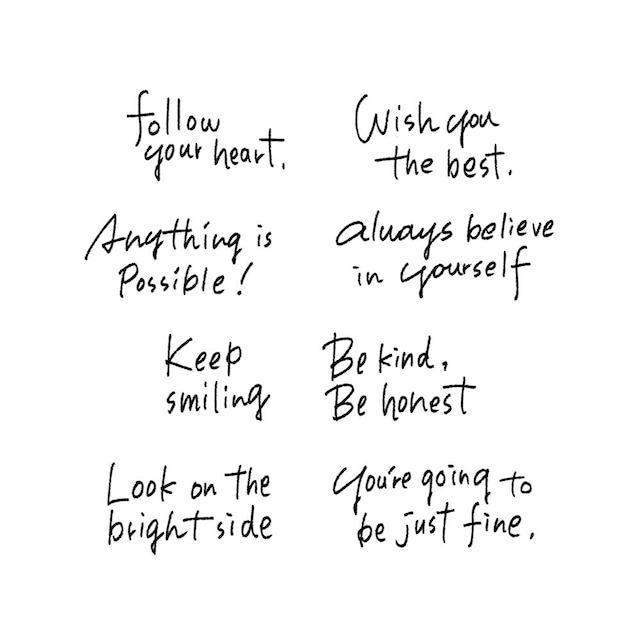 Ponchise Clear PET Tape - Words