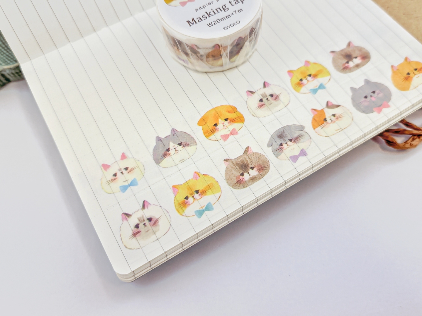 Papier Platz x YOKO Washi Tape - Cat Face