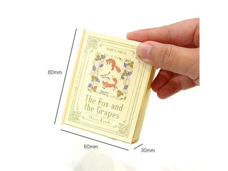 Shinzi Katoh Aesop Fables Fairy Tale Memo Notes - Fox And Grapes