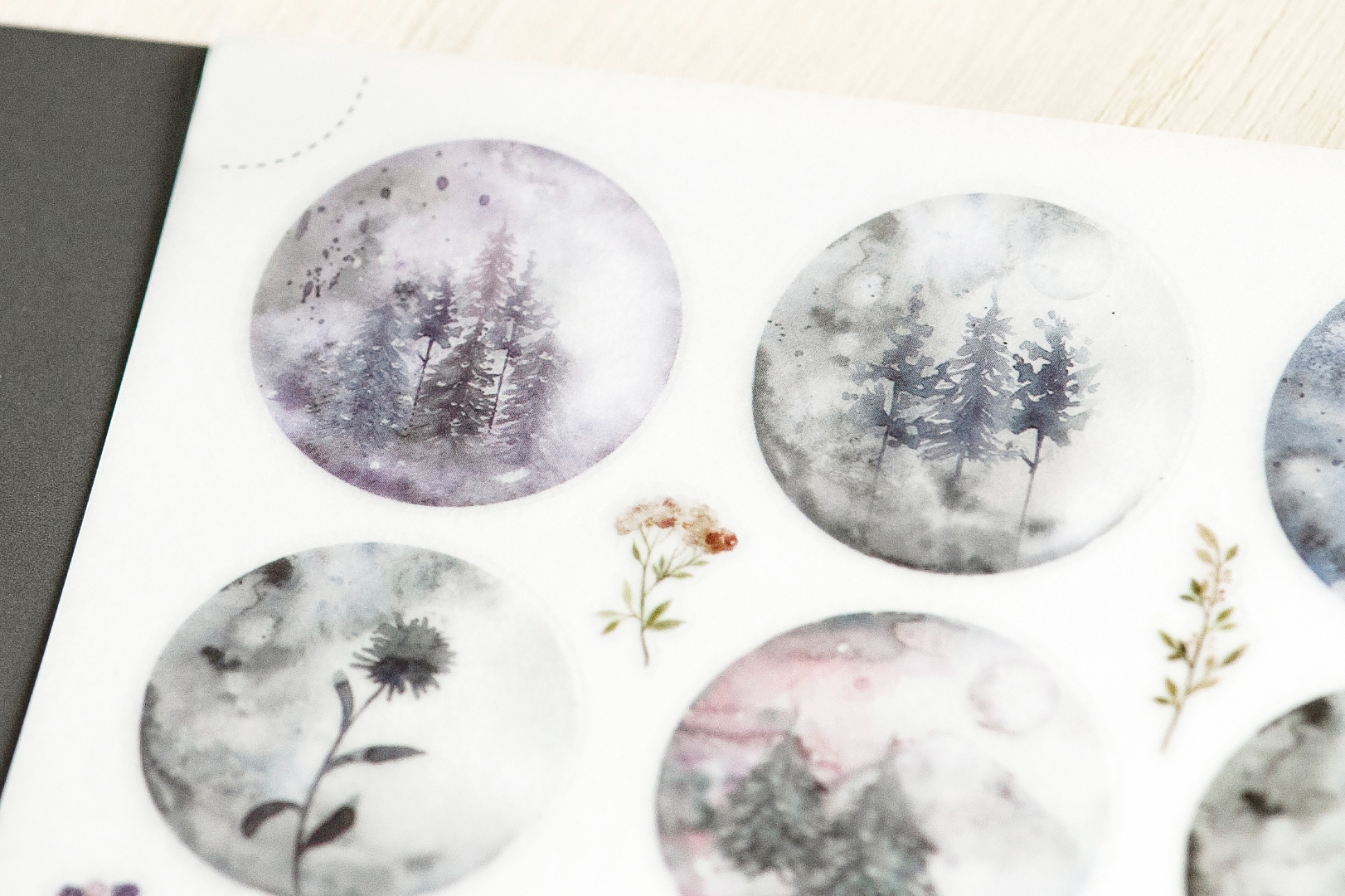 MU Print-On Transfer Stickers 226 - Misty Pineforest