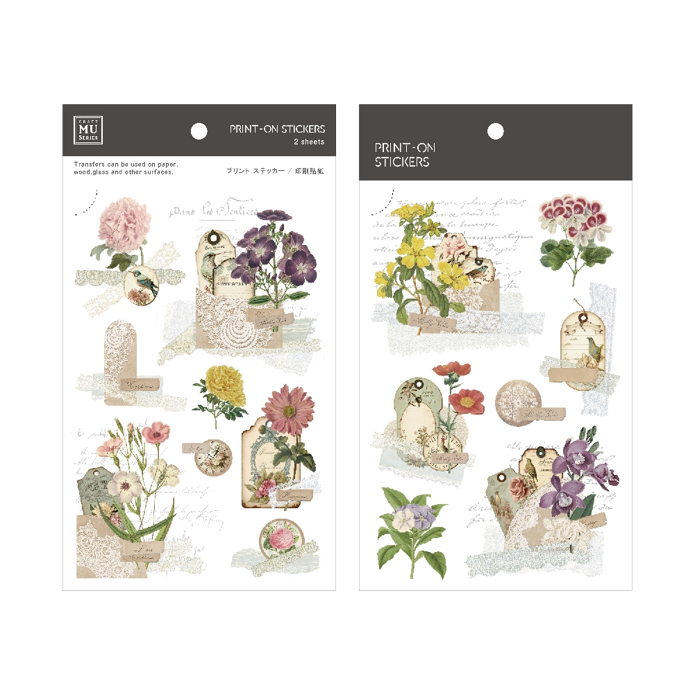 MU Print-On Transfer Stickers 230 - Vintage Tags 03