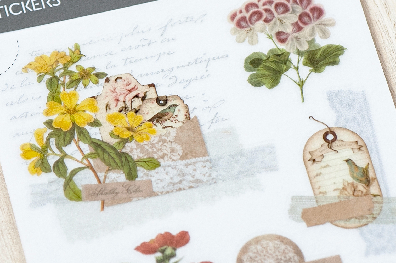 MU Print-On Transfer Stickers 230 - Vintage Tags 03