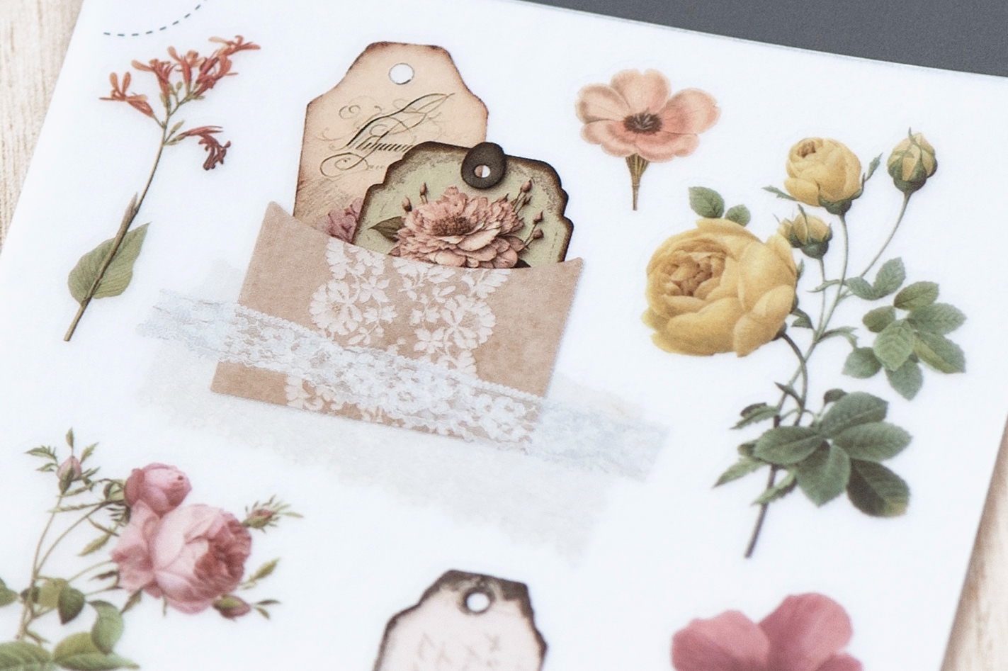 MU Print-On Transfer Stickers 231 - Vintage Tags 04