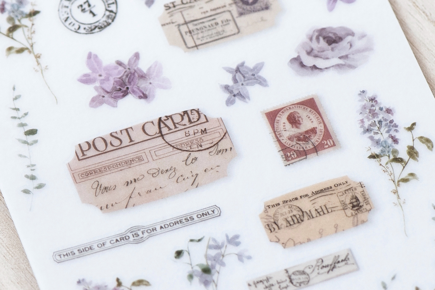 MU Print-On Transfer Stickers 233 - Hint Of Blue