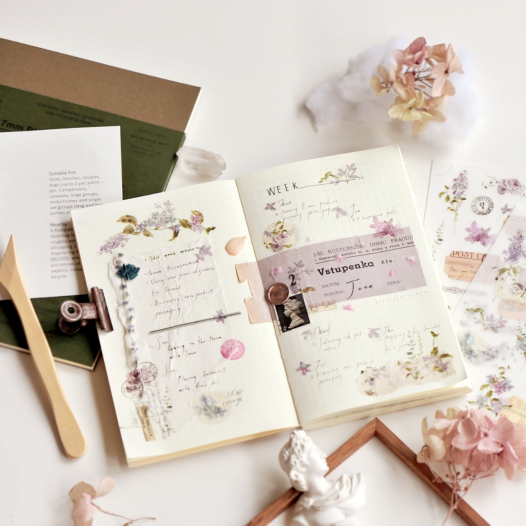 MU Print-On Transfer Stickers 233 - Hint Of Blue