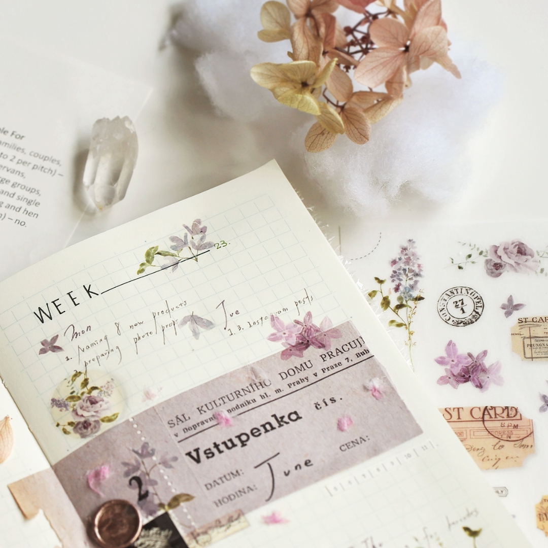 MU Print-On Transfer Stickers 233 - Hint Of Blue