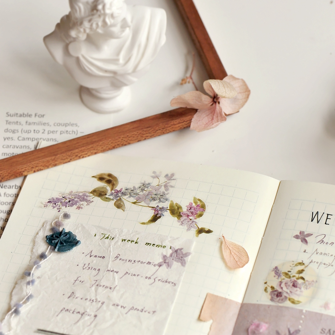 MU Print-On Transfer Stickers 233 - Hint Of Blue