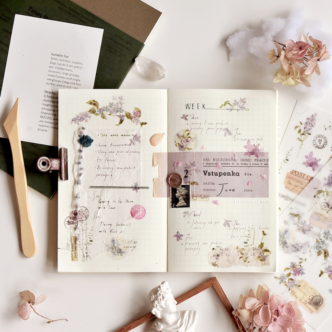 MU Print-On Transfer Stickers 233 - Hint Of Blue