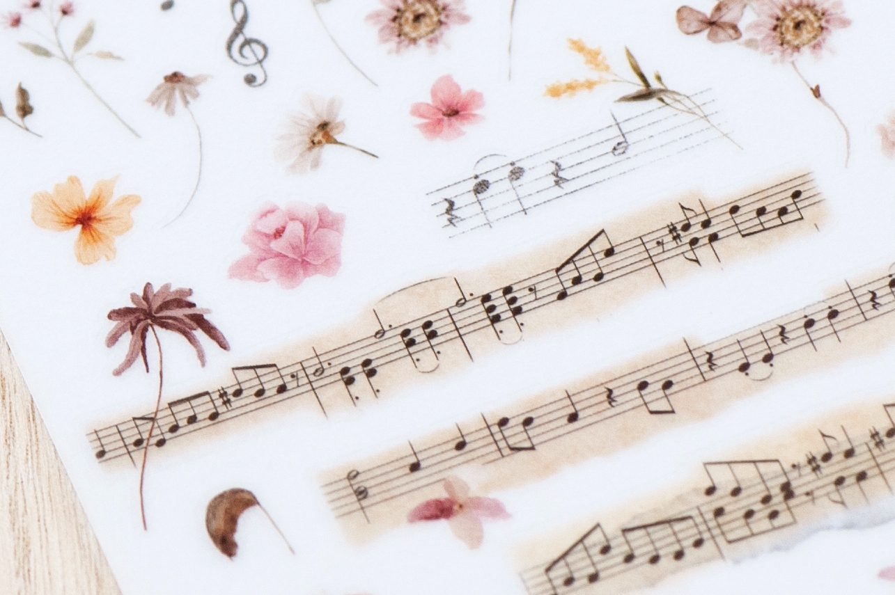 MU Print-On Transfer Stickers 234 - Moderato