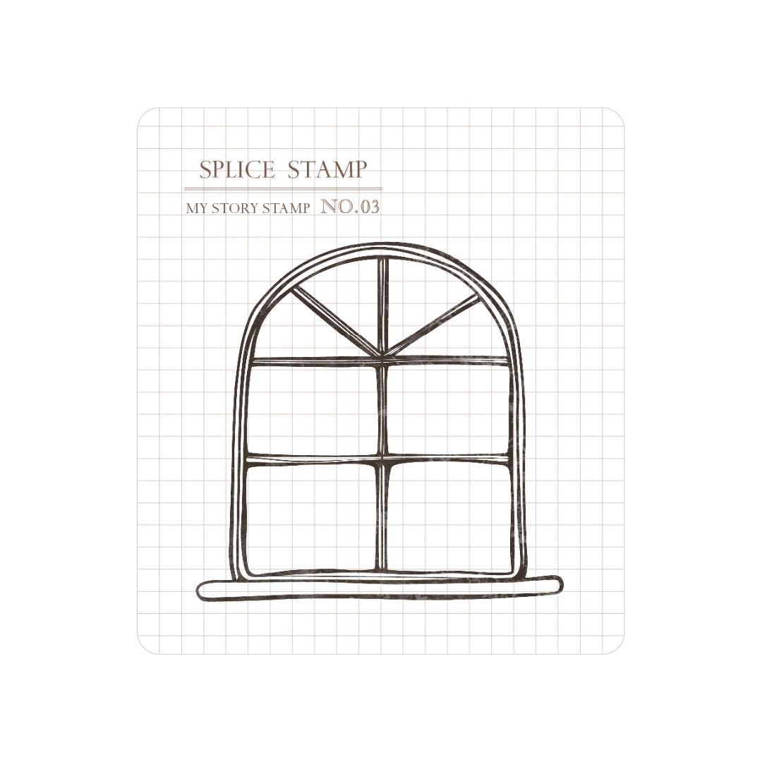 MU Clear Stamp Set Story 003 - Snow Scene By The Window