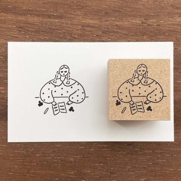 Stamp Marche Girl Rubber Stamp - Stamping Time