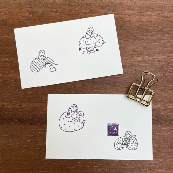 Stamp Marche Girl Rubber Stamp - Stamping Time