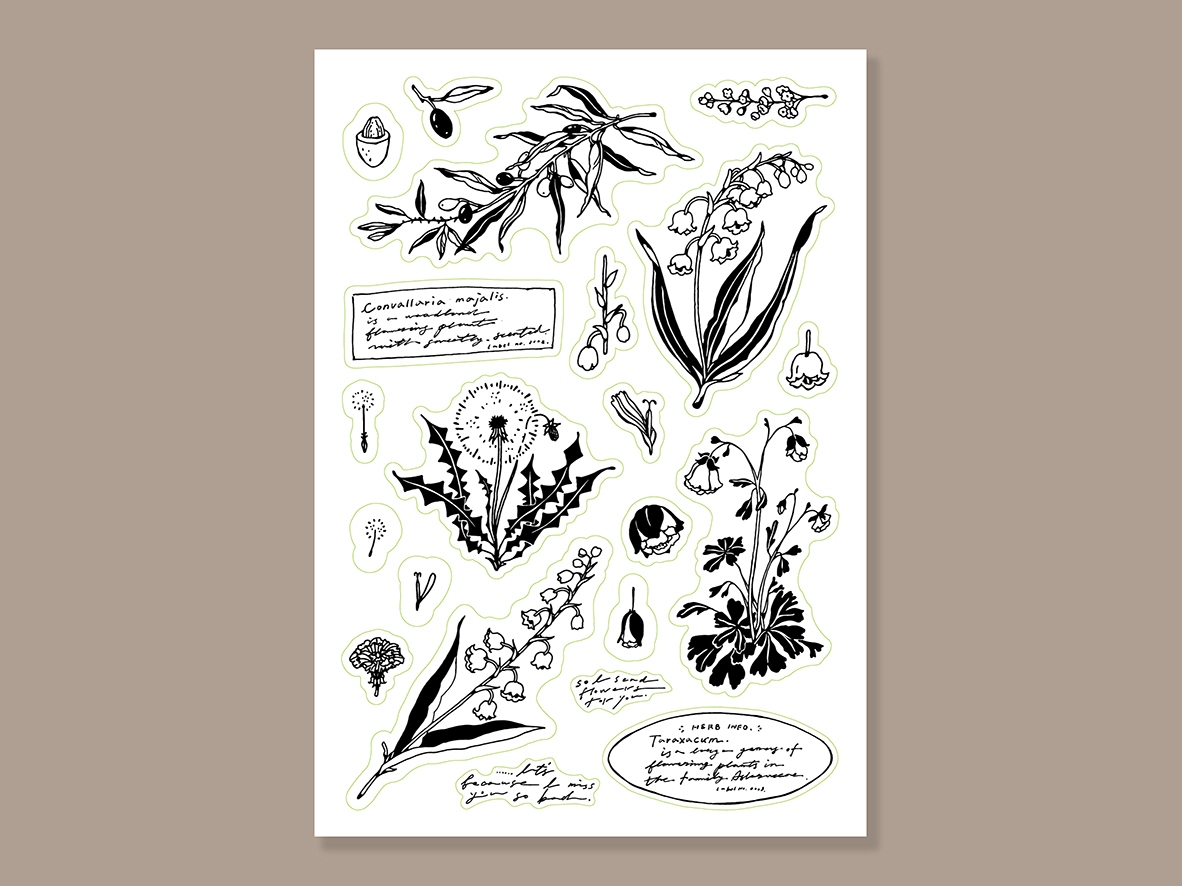 OURS De Fleur Clear Stamp Sheet