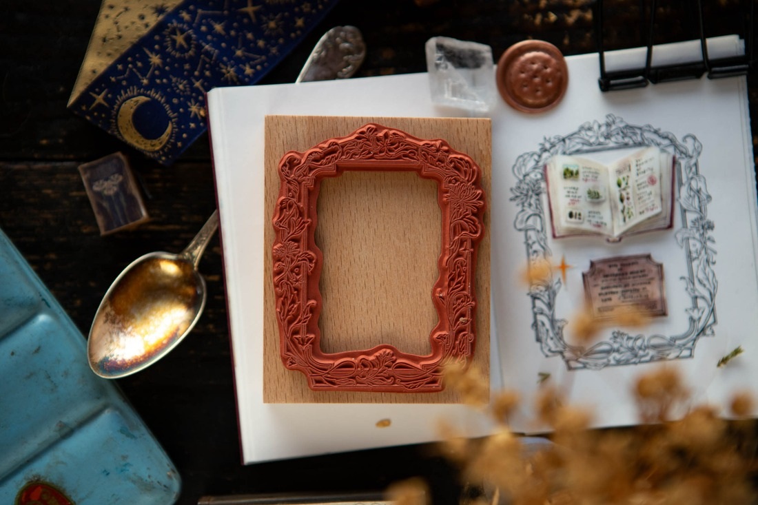 OURS Rubber Stamp - Flower Frame B