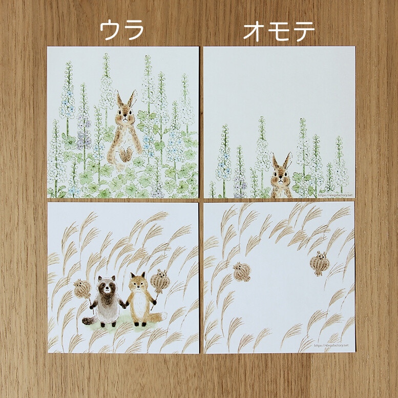 4Legs Memo Paper Set 96 Sheets - Animals