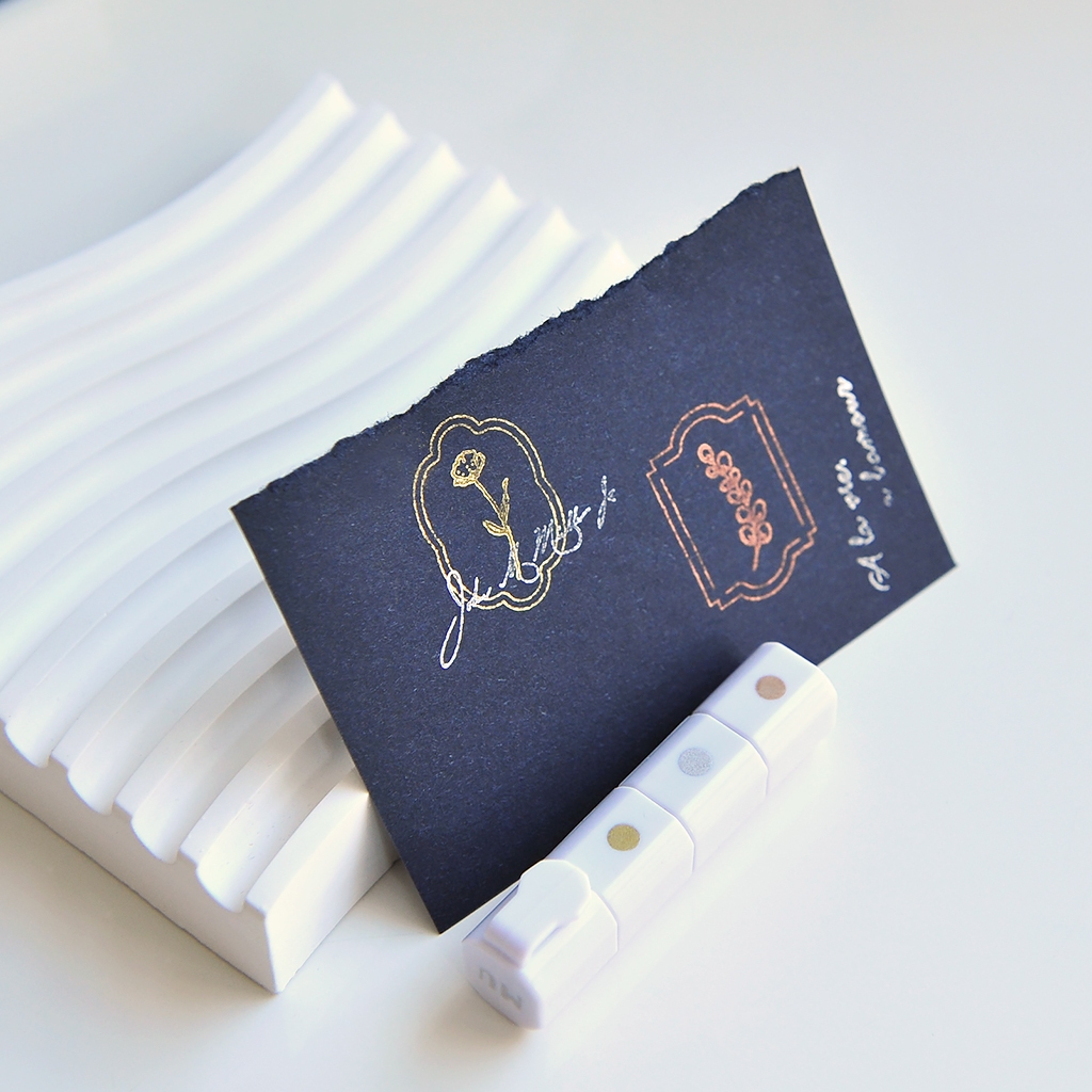 MU Inky Pen Metallic 01 - Gold Silver Copper