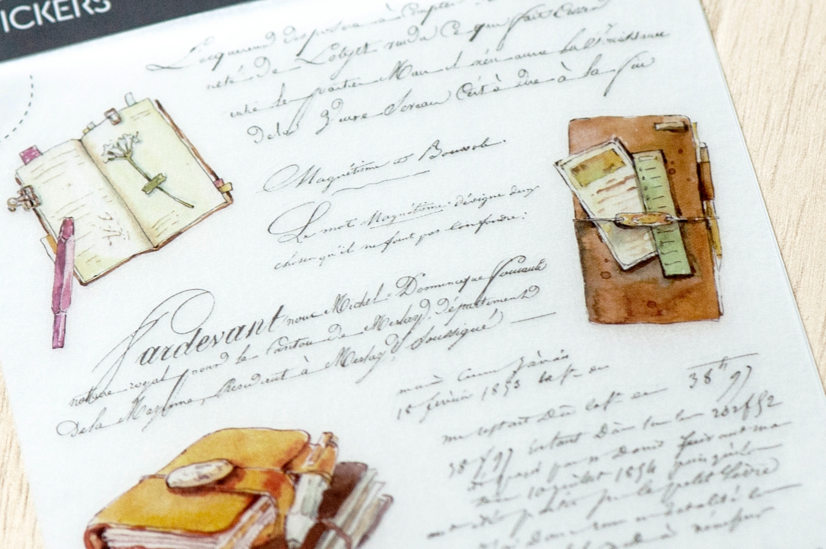 MU Print-On Transfer Stickers 238 - My Dear Journal