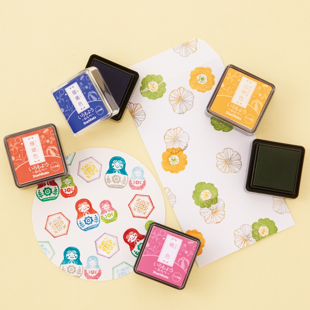 Shachihata Iromoyo Mini Ink Pad - Chestnut Brown