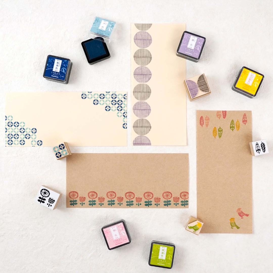 Shachihata Iromoyo Mini Ink Pad - Chestnut Brown