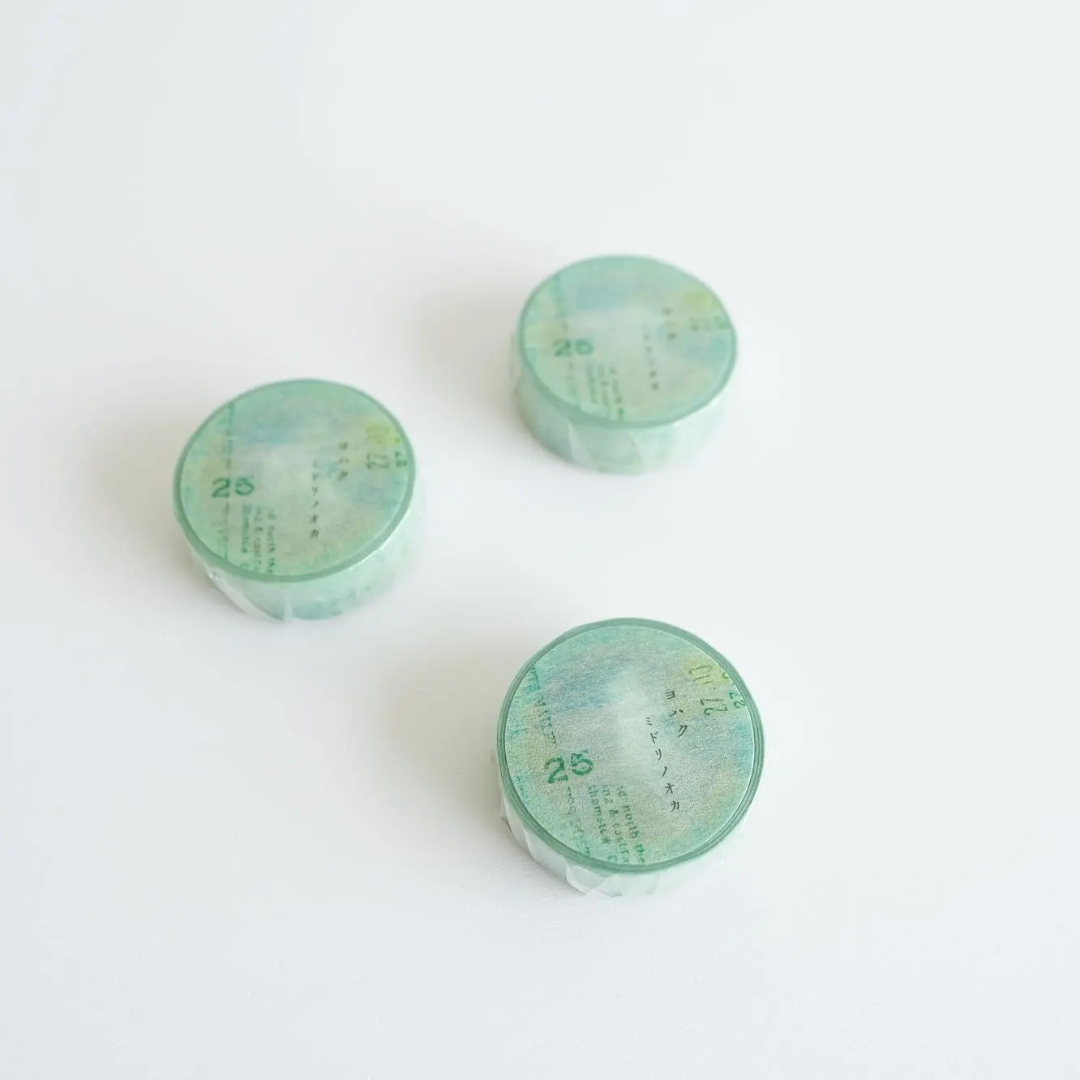 Yohaku Washi Tape Y131 - Midorinooka