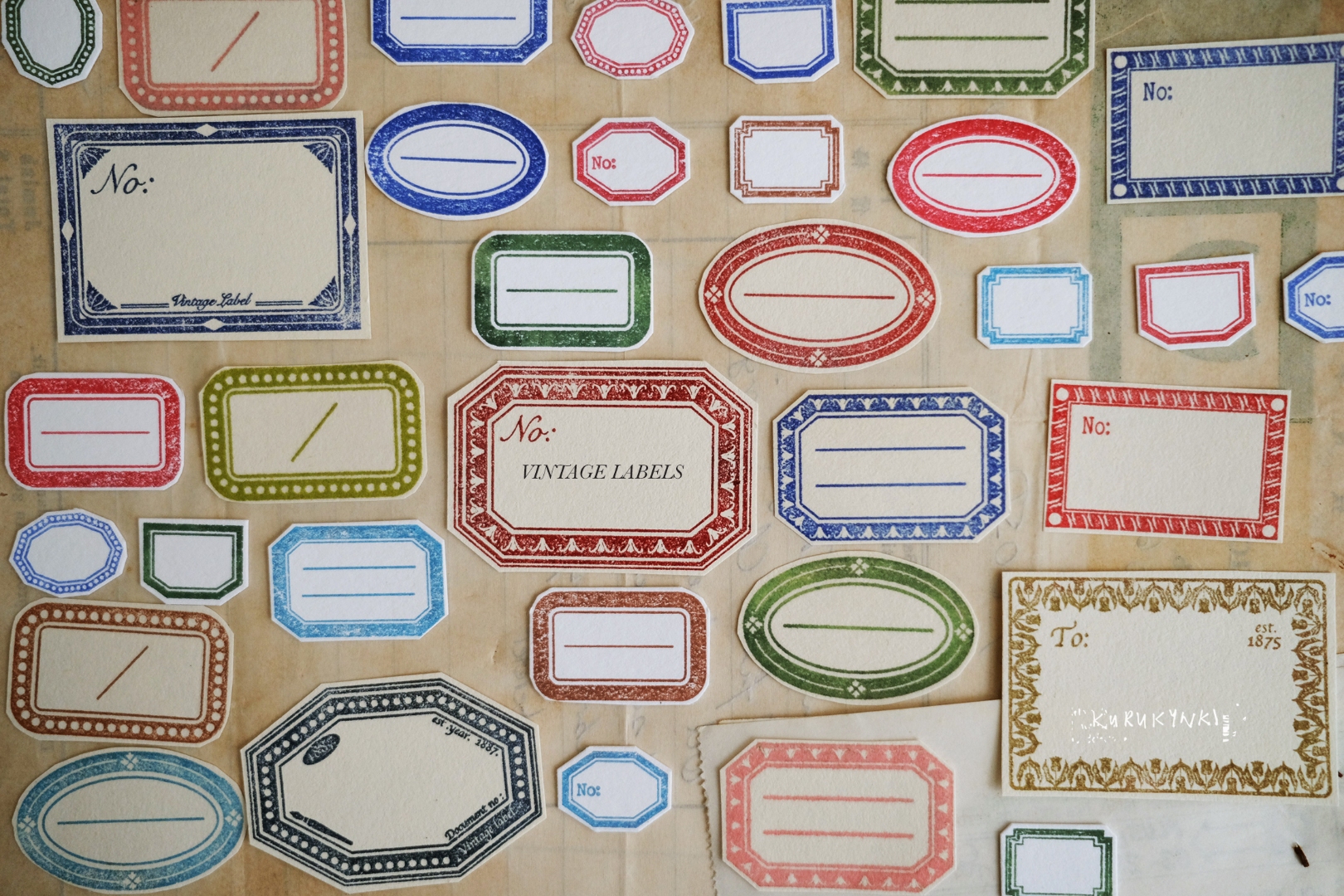 Kurukynki Label Stamp - Small