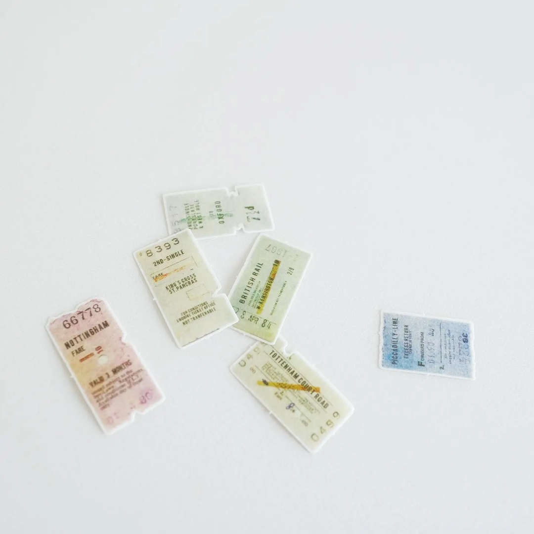 Yohaku Flake Stickers F008 - Ticket